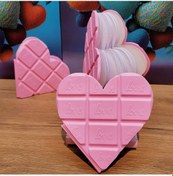 Resim Büro Ev Ofis Hediyesi İçin Pembe Kalpli Çikolata Not Defteri 