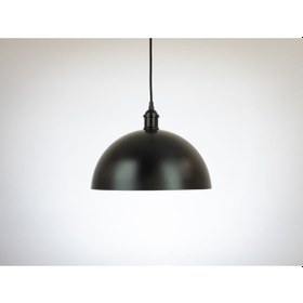 Resim Riolight Retro Siyah Içi Beyaz Tekli Metal Sarkıt Çap: 40Cm (538284532) 