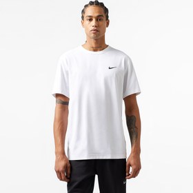 Resim Nike Dri-Fit Hyverse Erkek Beyaz T-Shirt 