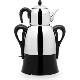 Resim Korkmaz A341-04 Çaykolik Siyah 2000 W Çelik Semaver / Siyah 