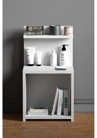 Resim Komodin Raf Salon Ofis Dolabı Beyaz 
