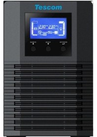 Resim Tescom TEOS-1000 1000 VA 2 X 9 AH Online UPS Güç Kaynağı 