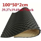 Resim Gateesat Siyah Kaput Tavan Ses Yalıtımı Gürültü Azaltma Isı İzolasyonu 100x50x2 Cm 