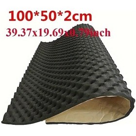 Resim Gateesat Siyah Kaput Tavan Ses Yalıtımı Gürültü Azaltma Isı İzolasyonu 100x50x2 Cm 