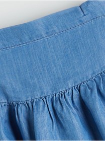 Resim LC Waikiki Beli Lastikli Kız Çocuk Jean Etek 