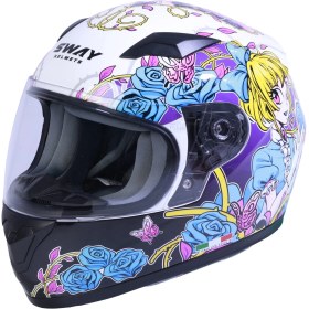 Resim Sway Sw 815K Gloss Gırl Full Face Çocuk Kaskı 