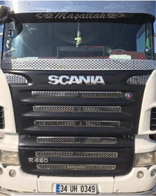 Resim Scanıa R Serisi Krom Panjur ve Ön Cam Sineklik 