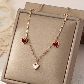 Resim 1 adet Vintage Stil Basit Kalp Charm Bileklik Kadınlar için, 14K Altın Kaplama Bakır Plastik Kakma ile, Günlük Giyim Ayarlanabilir Ayak Bileği Bileziği, Tüm Sezon Takı 