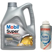 Resim Mobil Super 3000 X1 5W-40 Motor Yağı 4 L + İnterwax Klima Temizleyici 