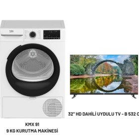 Resim Beko Kmx 91 9 kg Kurutma Makinesi - 32" Hd Dahili Uydulu Tv Hediye 