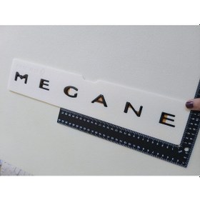 Resim Megane Boşluklu Piano Black Bagaj Yazısı 3m 3d Abs 
