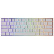 Resim MonsGeek FUN60 Max Shine-Through White Hall Effect Manyetik Switch ARGB Kablosuz Hotswap Mekanik Gaming Klavye Akko