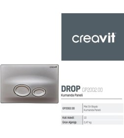 Resim Creavit Gömme Rezervuar A. Klozet Için+Kumanda Paneli+Ara Musluk 