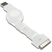 Resim Assmann 3 in 1 Makaralı Kablo, Apple 30 pin erkek + micro USB B erkek + mini USB B erkek <-> USB A erkek, 0.75 metre, AWG 30, USB 2.0, UL, beyaz renk 