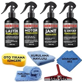 Resim Mertox Oto Temizlik ve Bakım Seti Motor Jant İç Detay Lastik 