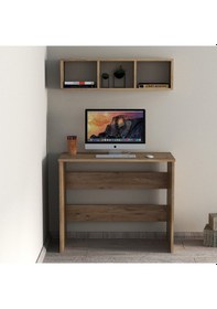 Resim Tanmob Çalışma Masası Raflı Çam - Clm0202 
