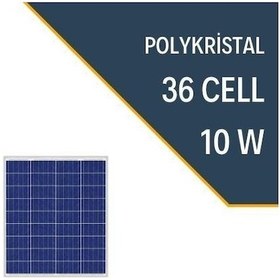 Resim Lexron 10W Lexron Polikristal Güneş Paneli 