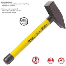 Resim Eco Lounge Sait Demirci Metal Saplı Çekiç 300 Gr 