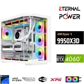 Resim Eternal Power Ryzen 9 9950X3D 32G Ddr5 1tb M.2 RTX4060TI B650 Wıfı 750W 240M 