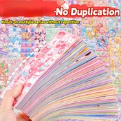 Resim 100 Adet Karışık Renkli Kağıt Sticker Seti - Çeşitli Desenler, Tek Kullanımlık, Yüksek Kalite, Scrapbooking ve Planlayıcılar için İdeal, Noel, Yeni Yıl, Sevgililer Günü, Paskalya Hediyeleri için Mükemmel 