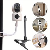 Resim Kamera, monitör ve bebek sandalyesi tutucuları için ayarlanabilir klips montajı, ABS malzeme, ev ofisi ve gözetim için ideal, kamera tutucu | Şık modern tasarım | Dayanıklı yapı 