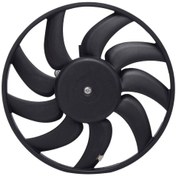 Resim Audi A4 A5 A6 2.0 TDI 2008 Sonrası Fan Motoru Davlumbazsız 350 mm 2 Fişli 9 Kanat 