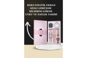 Resim MiraLive Yeni Nesil Kaliteli Akıllı Saat ve Kablosuz Bluetooth Kulaklık Yüksek Ses Kaliteli 