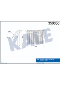 Resim Evaporator Chevrolet Astra Opel Astra Vauxhall Astra 