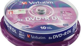 Resim 43666 - Verbatim 43666 Dvd+R 10 Spindle Double Layer Matt Silver 8X 8.5Gb 