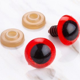 Resim Loren 16 mm Kırmızı 5 Çift Amigurumi Göz 