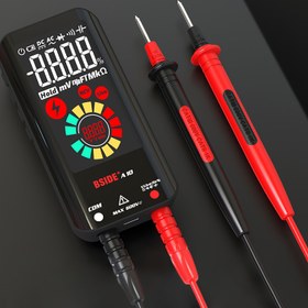 Resim BSIDE A10 Akıllı Dijital Multimetre - Otomatik Aralık Gerçek RMS Voltaj/Akım/Kapasitans/Ohm/Hertz/Duty Cycle Test Cihazı, USB Şarj Edilebilir Pil, Süreklilik Test Cihazı, Elektrisyenler ve Mühendisler için Taşınabilir Multimetre, DIY - Taşıma Çantası Dahil, Kullanıcı Dostu Arayüz, Güvenilir Performans, Ev Tamiri İçin Elektrik Test Aracı 