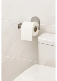 Resim Paslanmaz Çelik Yapışkanlı Tuvalet Kağıdı Askılığı Delmeden Montaj Wc Kağıtlığı Neme Dayanıklı 1 Metalik 