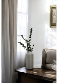 Resim Açık Gri Dekoratif Vazo Obje Ev Dekorasyon Masa Üstü Dekor Vazo Model 27 Açık Gri Açık Gri 