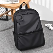 Resim Erkekler için Premium Büyük Kapasiteli Seyahat Sırt Çantası - Dış Maceralar İçin Şık Siyah İş & Günlük Laptop Çantası, Çok Bölmeli, Modern Tasarım, Pürüzsüz Dokulu 