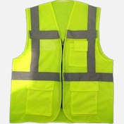 Resim İkaz Yeleği Mühendis Tip 5 Cep 3 Bantlı 