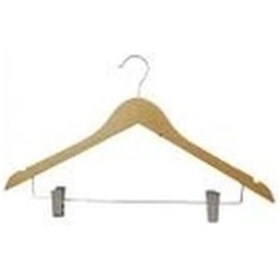 Resim Maşalı Ahşap Elbise Askısı Tekli 5224 Renkli 