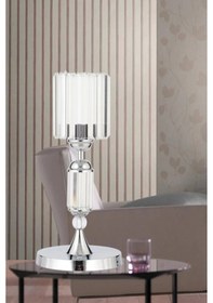 Resim İstanbul Avize Kristal Taşlı Gümüş Kasalı Y-15 Gümüş Taş Kafalı Abajur 