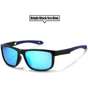 Resim Moda Erkek Polarize Güneş Gözlüğü Açık Spor Sürüş Yürüyüş Koşu Kare Gözlük 4 Altın 