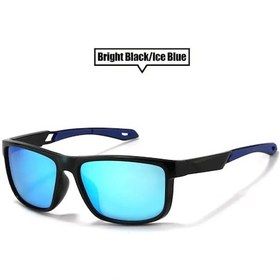 Resim Moda Erkek Polarize Güneş Gözlüğü Açık Spor Sürüş Yürüyüş Koşu Kare Gözlük 4 Altın 