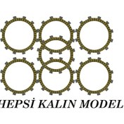 Resim Cf Moto Nk 250 Uyumlu Debriyaj Balata Seti 7 Li Kevlar Isıya Daya 