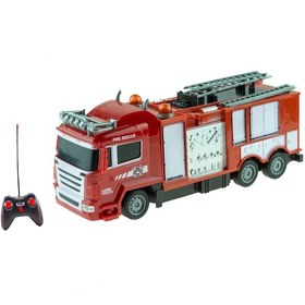 Resim Oyuncak İtfaiye Kamyonu Uzaktan Kumandalı Işıklı Şarjlı 1/18 Sc 