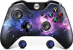 Resim Isferch Wireless Controller Compatible with Xbox One Design Galaxy Model for All Xbox One Models, Series X/S and PC Windows with 3.5mm Audio Headphone Jack (Galaxy Version) 