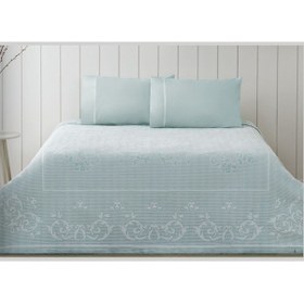 Resim Taç Pike Takımı Jakarlı Emily Mint Çift Kişilik Mint 