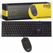 Resim Hello HL-2573 Işıklı Kablolu Oyuncu Gaming Klavye Mouse Combo Set Hızlı Gönderim - Ücretsiz Kargo - Faturalı Ürün