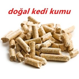 Resim Doğal Çam Peleti Doğal Çam Pelet Yakıtı 20 Kg Kedi Kumu 