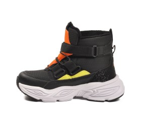 Resim Pepino Siyah Cırtlı İçi Polarlı Erkek Çocuk Sneaker Bot Çok Renkli 