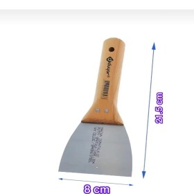 Resim Duyar Ahşap Saplı Macun Ispatulası 8 cm 