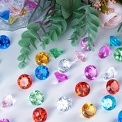 Resim 10/20 adet Dörtgen Kristal, Düğün Hediyeleri, Ev Dekorasyonu, Renkli Kristal Masa Süsü 