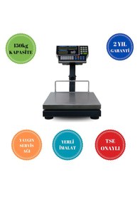 Resim F34 150 Kg Paslanmaz Kefeli Terazi 