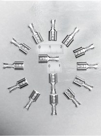 Resim MULTİ SAN MULTİSANAYİ 2000 Adet 6.3 Kablo Ucu Terminali Tırnaklı İzolesiz Gri Dişi Fiş Terminal 